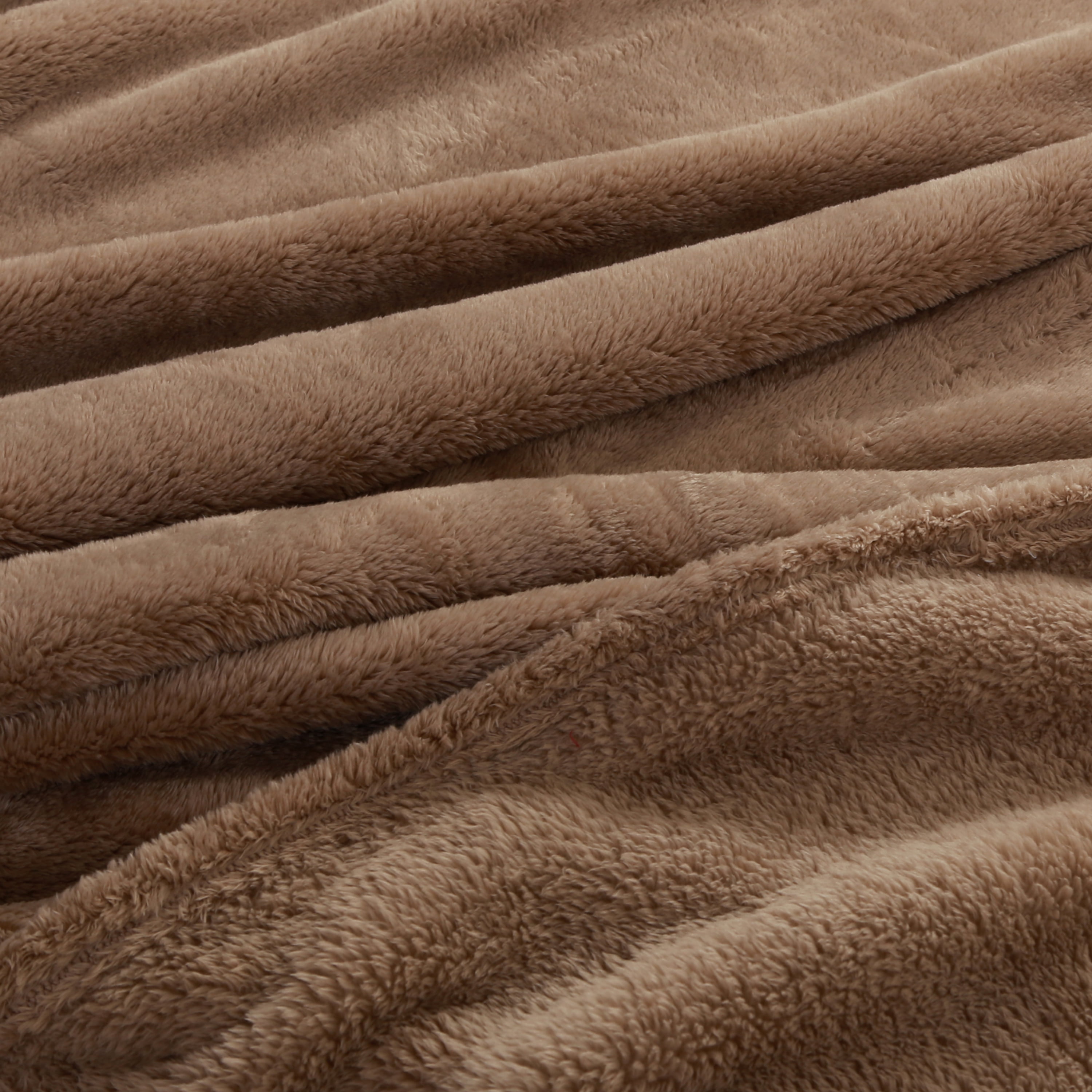 Berkshire Blanket Eco Plush Bed Blanket, Truffle, Full/Queen