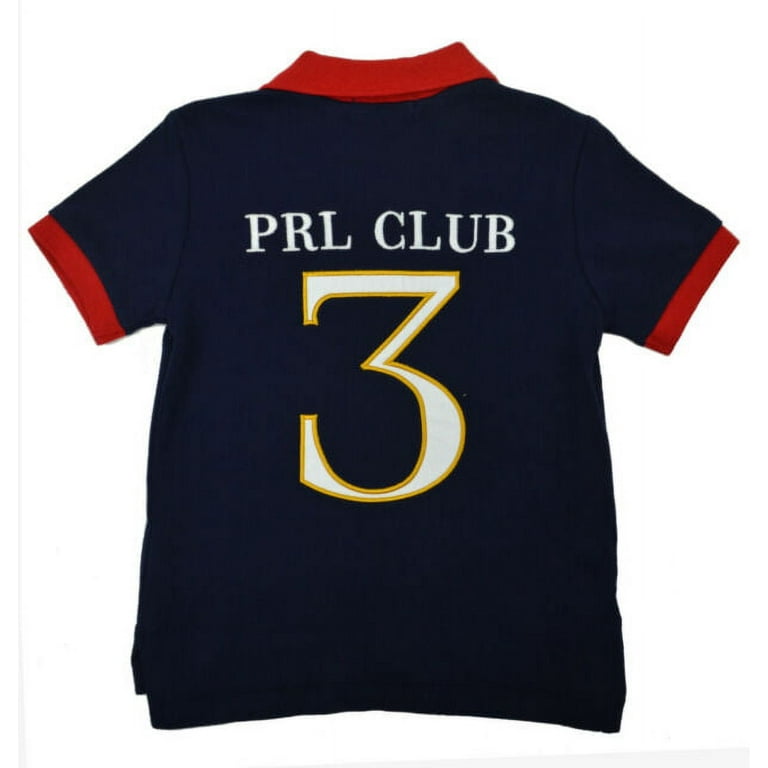 Polo Ralph Lauren NAVY PRL Boys Club Challenge Crest Big Pony Mesh