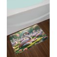 thumbnail image 2 of Ambesonne Flamingo Bath Mat, Serene Birds Nature Scene, 30.2" x 20", Soft Pink and Lime Green, 2 of 3