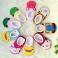 thumbnail image 5 of Dearhouse 5Pairs Baby Toddler Anti Slip Skid Socks for 6-18 Months Cute Animal Stripes No-Show Crew Boat Socks Baby Socks Footsocks, 5 of 7