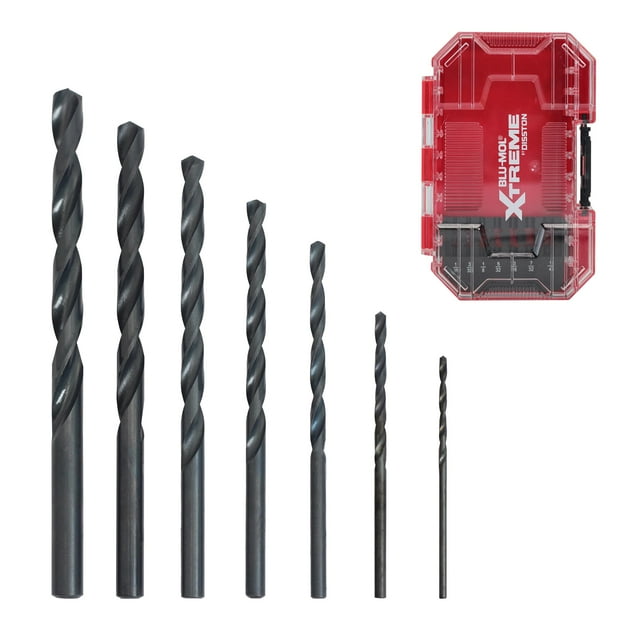 Juego de brocas Disston Extreme, 7 piezas, color negro oxidado