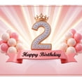 thumbnail image 3 of Yatrandify Colorful Balloons Birthday Banner Crown Design Party Backdrop for Kids Celebration Indoor Decoration, 3 of 7
