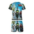 thumbnail image 6 of Ninjago Boys 2-Piece Swimsuit Set, Short Sleeve Rash Guard & Swim Trunks, 6 of 7