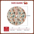 thumbnail image 3 of Daiia Squirrels and Trees Drawing Merry Christmas Tree Skirt , Xmas Large Lace-up Tree Skirt, Santa Snowflakes Rustic Home Decorations New Year Party Farmhouse Decor-30", 3 of 7