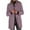 Purple, variant on Kaemgyyd Women's Wool Blend Coat Fashion Stand Collar Casual Trench Overcoat Winter Button down Long Sleeve Jackets with Pocket