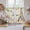 Beige, variant on Easter Plaid Tier Curtains 24 Inch Length, Spring Watercolor Bunny Flower Pink Checkered Cafe Short Curtains for Bathroom Over Sink, Small Kitchen Curtain Light Filtering Drapes 2 Panels 27.5"Wx24"L