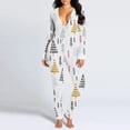 thumbnail image 1 of Pijamas navideños para adultos, mono Sexy con espalda al trasero para mujer, ropa de dormir cálida con botones de Anime de Papá Noel, Otoño e Invierno, 1 of 4