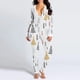 thumbnail image 1 of Pijamas navideños para adultos, mono Sexy con espalda al trasero para mujer, ropa de dormir cálida con botones de Anime de Papá Noel, Otoño e Invierno, 1 of 4