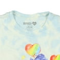 thumbnail image 4 of Hello Kitty and Friends x Care Bears T-Shirt Friends Unite Women's Glitter Shimmer Tie-Dye Boyfriend Fit Tee, 4 of 5