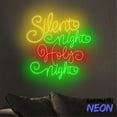 thumbnail image 5 of Handmadetneonsign Silent Night Holy Night Neon Sign, Christian Christmas Decor, Christmas Quote Wall Art 81048, 5 of 5