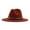 Brick Red, variant on Classic Panama Fedora Hat Wide Brim Hat with Gold Chain Decor Unisex Vintage Casual Hat for Women Men Daily Commute Party Travel All Season Wear,M