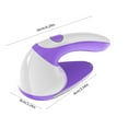 thumbnail image 2 of Hgallory ABS Lint Remover for Clothes Furniture Blanket, Electric 6-Blade Lint Ball Remover Defuzzer, Household Sweater Shaver Depiller, USB Rechargeable, 6.3"x3.5"x3.1", 1PC, Purple, 2 of 9