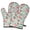 Pioneer Flower Floral-2, variant on Pioneer Flower Floral Print Pattern Oven Mitt 2-Pack Set, Heat Resistant Kitchen Gloves, 7.7" X 12"