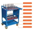 thumbnail image 5 of Tcbosik 40 Taper CNC Tool Holder Transfer Cart, 35 Capacity Heavy Duty Machine Tool Service Cart with Wheels, BT40 Multi-Function Tool Trolley for Warehouse, Workshop, Blue, 5 of 10
