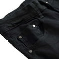 thumbnail image 3 of Mens Jeans Ripped Mens Casual Cotton Straight Ripped Hole Trousers Jeans Pants, 3 of 9