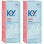 K-Y KY Jelly Personal Lubricant 4oz ( 2 pack )