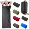 thumbnail image 2 of ATJIA Fleece Sleeping Bag Portable Ultra-light Travel Sheets for Adults Outdoor Camping Tent Bed Warm Sleeping Bag Liner, 2 of 8
