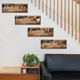 thumbnail image 2 of MUCHENGGIFT 4 Pieces Home Wall Decor Signs, THIS IS US/ TOGETHER/ BLESS THIS HOME/ FAMILY Wall Decor For Living Room Bedroom, Rustic Wooden Farmhouse Wall Art Decor, 4.7 x 13.8 Inch(White), 2 of 7