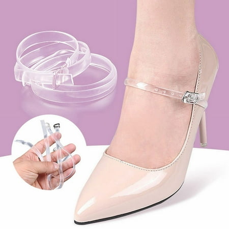 

Off Promotions! Transparent High Heel Shoe Straps Women Elastic Shoe Laces Anti Loose Shoelace Belt Ankle Straps for Heels Tpu Shoes Band Fixed Tie Belt for Holding Loose High Heel Promotion Sale!