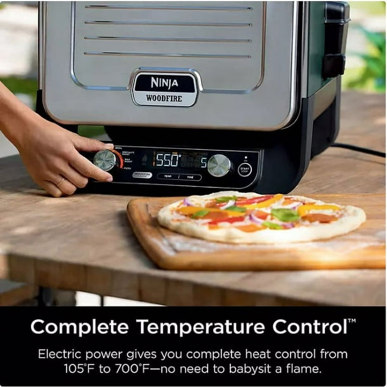 Ninja Woodfire 8-in-1 Outdoor Oven - High-Heat Roaster, Pizza Oven