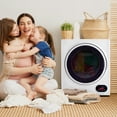 thumbnail image 3 of Ktaxon 1.6 cu. ft. Compact Electric Dryer With LCD Touch Panel & Stainless Steel Tub for Home, Apartment, Dorm,White, 3 of 9