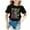 Black, variant on Toddler First Grade Shirts Slim Fit Stretch O Neck Short Sleeve First Grade Rainbow Girls Boys 1st Grade Squad T-Shirt
