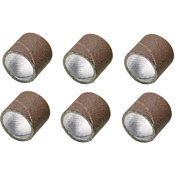 Bandas de lijado Dremel 446 240 Grit, paquete de 6, vástago de 1/4 pulgadas