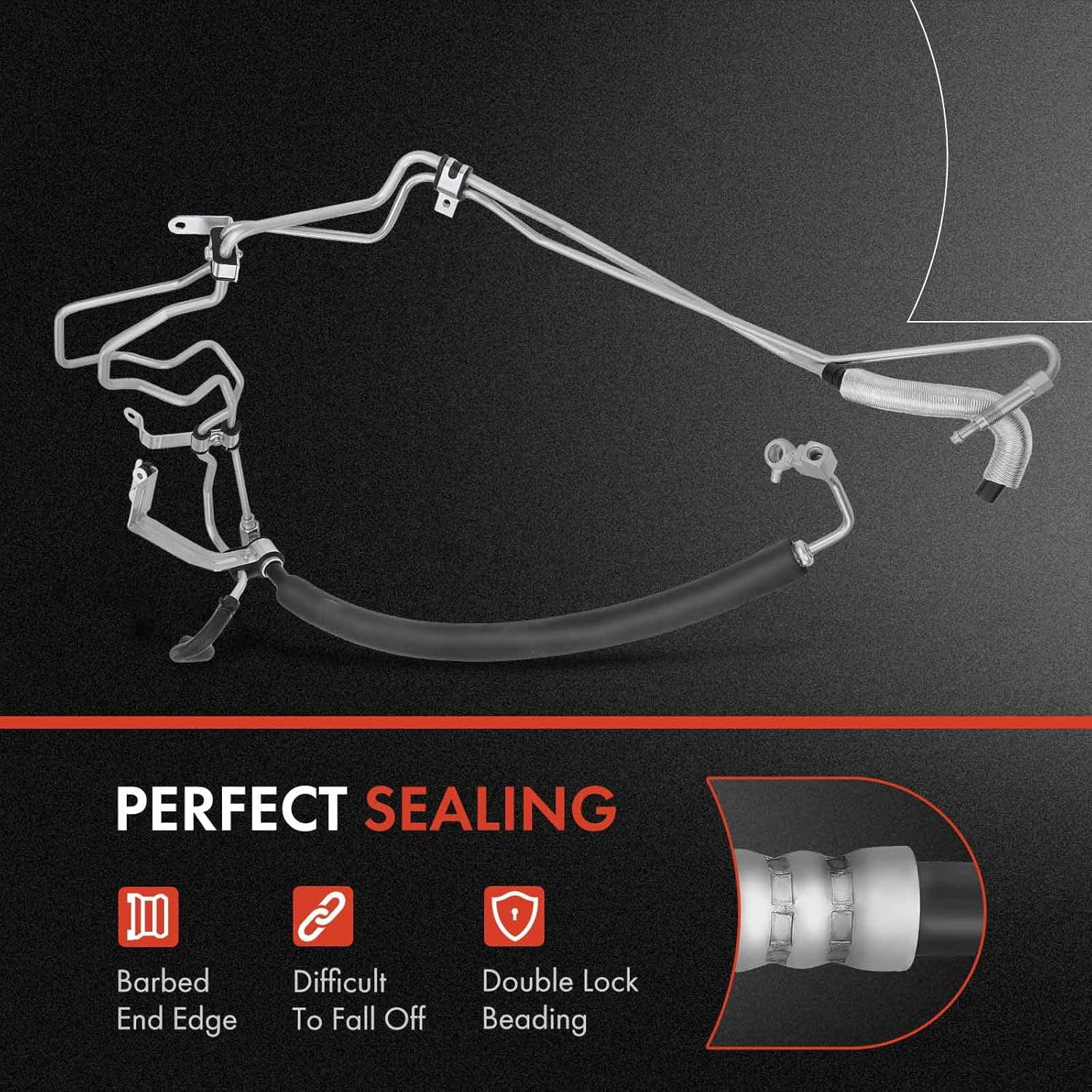 A-Premium Power Steering Hose Pressure & Return Hose Line Assembly Compatible with Infiniti QX70 2014-2017 FX35 2009-2012 FX37 2013 3.5L 3.7L