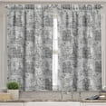 thumbnail image 2 of Ambesonne Paris Valance & Curtain, Seine River Notre Dame, 55"x36", Grey Black White, 2 of 6