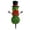 Green2, variant on Christmas Snowman Topiary, Artificial Snowman Shaped Boxwood Tree with Santa Hat, Topiary for Outdoor Indoor Porch Decor Holiday Home and Garden Styling