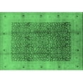 thumbnail image 1 of Ahgly Company Indoor Rectangle Oriental Emerald Green Industrial Area Rugs, 8' x 12', 1 of 4