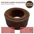 thumbnail image 2 of European Leather Work Cowhide 9-10 oz. 3-4mm Leather Blank Belts Crazy Horse, 2 of 7