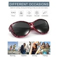 thumbnail image 3 of TINHAO Polarized Fit Over Glasses Sunglasses for Women with Hard Case, Oversized Leopard Frame UV400 Wear Over Prescription Glasses Trendy Stylish Fashion, 3 of 8