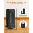 thumbnail image 4 of Phueutpros 1200W Ceramic Space Heater - 45° Oscillation, Tip-Over Auto Shutoff, Energy Saving for Office & Bedroom, 4 of 11