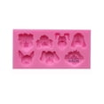 thumbnail image 2 of Molde de Silicona con Forma de Animales Inteprter para Decoración de Cubitos de Hielo y Dulces, 2 of 6