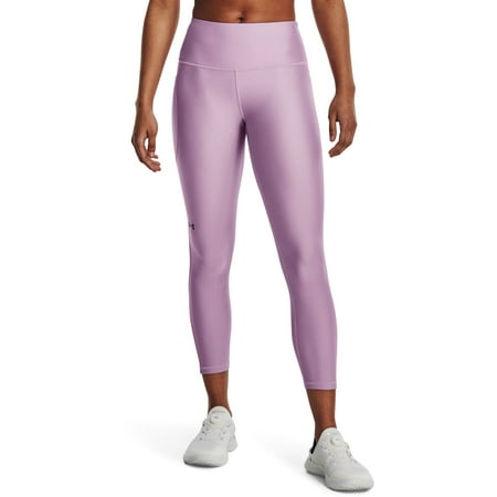 Under Armour Women's HeatGear High Rise No-Slip Waistband 7/8 Leggings (Fresh Orchid, S)