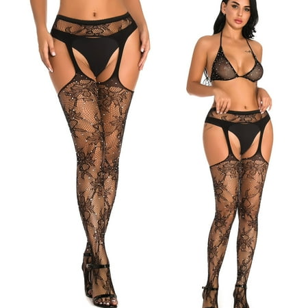 

12 pairs * Women s Long Silk Stockings Flower Sexy Socks Suspender Panties Sexy Diamond Hollow Tights socks for girls 8-10 years