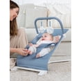 thumbnail image 3 of Baby Delight Alpine Organic Deluxe Portable Bouncer, Lightweight, Travel-Ready & Adjustable Recline, Organic Dusty Blue, 3 of 17