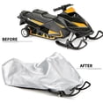 thumbnail image 2 of Snowmobile Cover Waterproof Dust Trailerable Sled Cover Anti-UV Winter Motorcyle Outdoor Silver, 2 of 5
