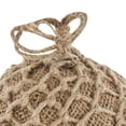 thumbnail image 6 of 5"W, 6"H Brown Cement Stone Handmade Woven Layered Orb Knot Sculpture with Handles, by DecMode (2 Count), 6 of 10
