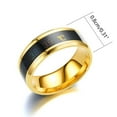 thumbnail image 5 of HOARBOEG New Smarter Temperature Monitoring Ring Stainless Steel Ring for Men/Women Valentine's Day Lovers Jewelry Gift Creative Design Unisex Finger Rings for Engagement snd Marriage, 5 of 6