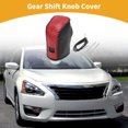 thumbnail image 2 of Unique Bargains Gear Shift Knob Cover Car Stick Shifting Handle Protector for Nissan Altima 2019-2024 Faux Leather Red Carbon Fiber Black Anti-Slip, 2 of 6