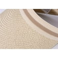 thumbnail image 2 of CoCopeaunts Women's Straw Summer Hat Sun Visor Hats for Men Wide Brim Roll-up Foldable Beach Visors Cap Sun Casual UV Protection Hiking, 2 of 8