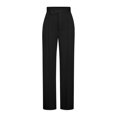 thumbnail image 4 of Sngxgn Womens Casual Wide Leg Yoga High Waist Capri Pants Loose Soft Pockets Sweatpants(Black,S), 4 of 4