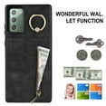 thumbnail image 2 of Feishell for Samsung Note 20, Case Wallet with Card Holder Functional Two Way Kickstand Durable Zipper Pocket RFID Blocking Leather Protective Leather for Samsung Galaxy Note 20, Black, 2 of 12