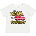 thumbnail image 3 of Inktastic My Daddy is a Firefighter with Fire Truck Boys or Girls Toddler T-Shirt, 3 of 5