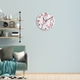 thumbnail image 4 of Spring Flower Kitchen Wall Clock, Silent Non Ticking 10 Inch Wall Clocks Battery Operated, Modern Coastal Style Clock Decor for Living Room, Home, Bedroom, Bathroom, 4 of 6