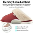 thumbnail image 4 of Ecetana Womens Slipper with Memory Foam Fluffy Soft Warm Slip On House Shoes, 4 of 6