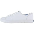 thumbnail image 2 of Keds Kickstart Leather Women 6 White/Blue, 2 of 6
