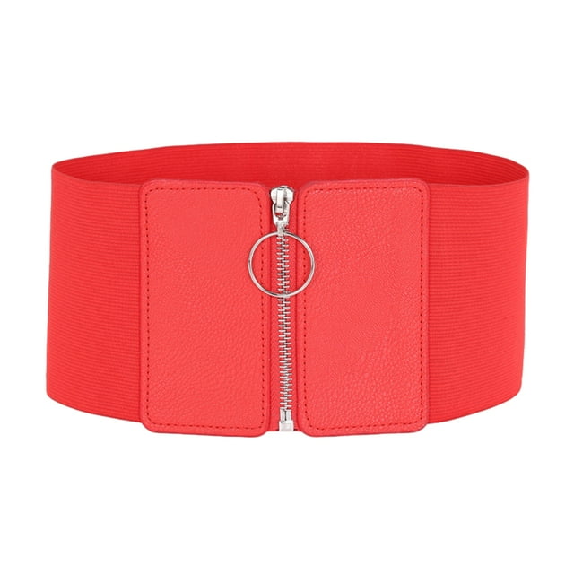 Minnieouse Cinturilla elástica ancha Comodidad y versatilidad en Regalos de cinturillas elásticas anchas para mujer Ropa, zapatos y accesorios Miscelánea Rojo